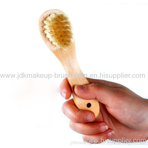 Wood Handle Facial Cleaning Brush 